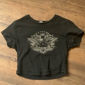 A black tee from garage